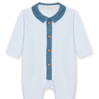 Denim Trim Footie Collection
