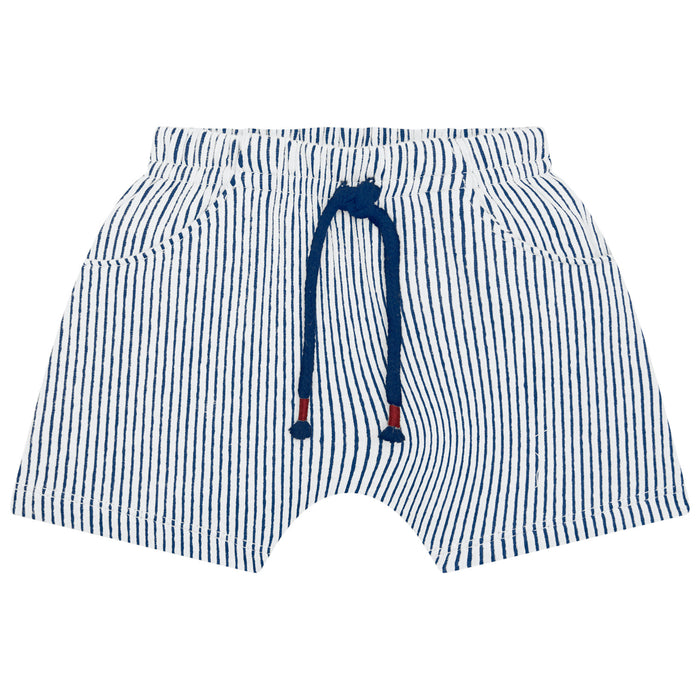 Classic Henley Bodysuit & Striped Shorts Set image 1