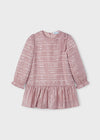 Mauve Dress w/ Sequin & Stitching Details image 0