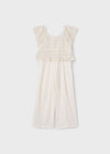 Elegant Ivory Crochet Jumpsuit image 1