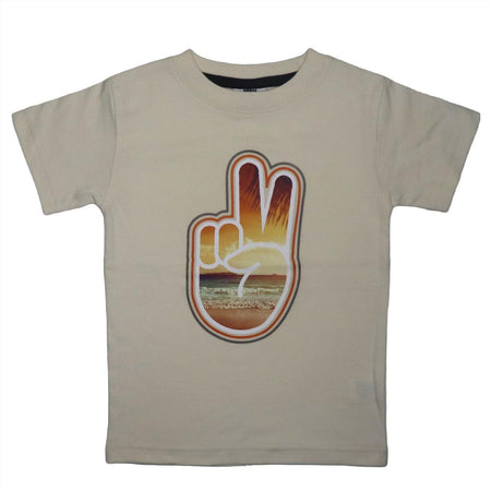Sunset Peace Graphic Tee & Vintage Wash Shorts Set image 0
