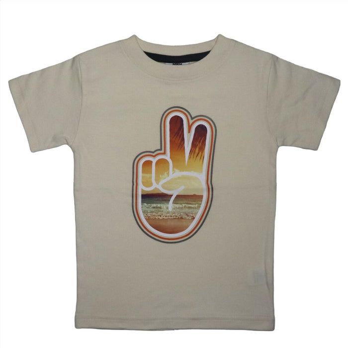 Sunset Peace Graphic Tee & Vintage Wash Shorts Set image 0