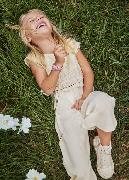 Elegant Ivory Crochet Jumpsuit image 0