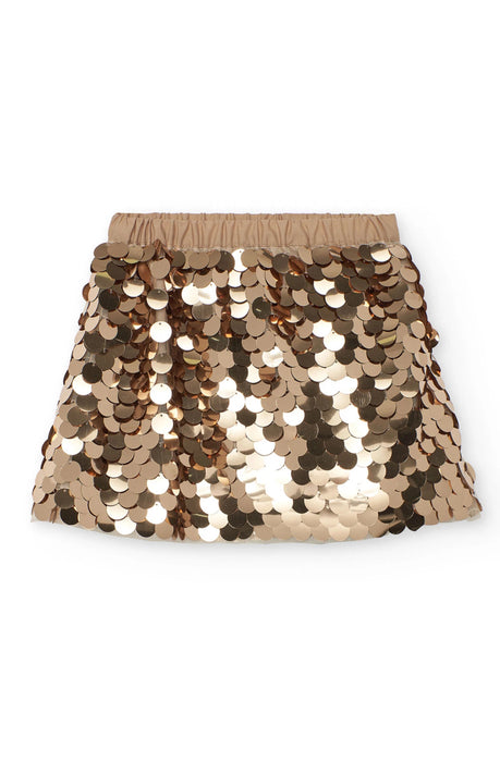 Golden Glow Sweater & Sequin Skirt Set