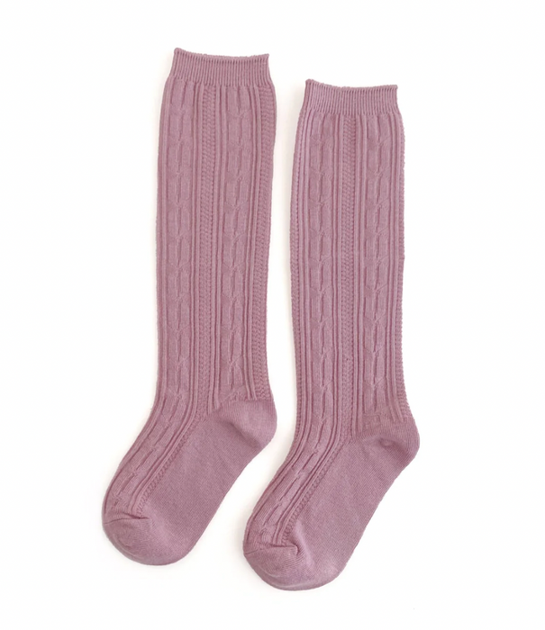 Cable Knit Knee High Socks 0-6mos. image 5
