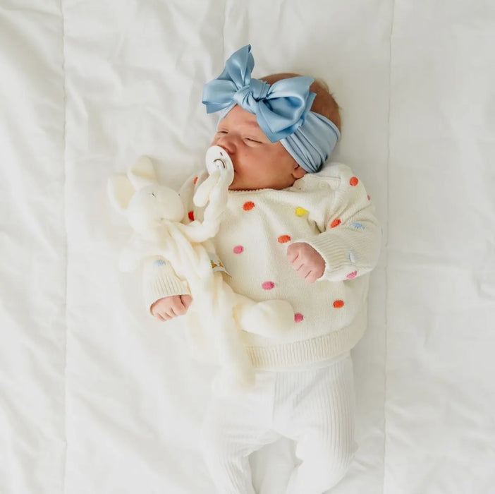 Baby Bling Satin FAB soft nylon headband with satin bow