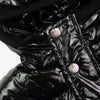 Black Glitter Puffer Coat image 4