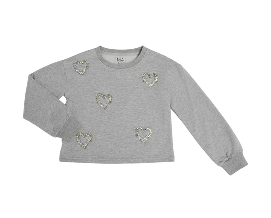 Crystal Hearts Crewneck