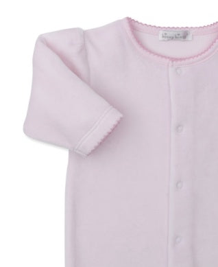 Snuggle Play Velour Footie – Pink