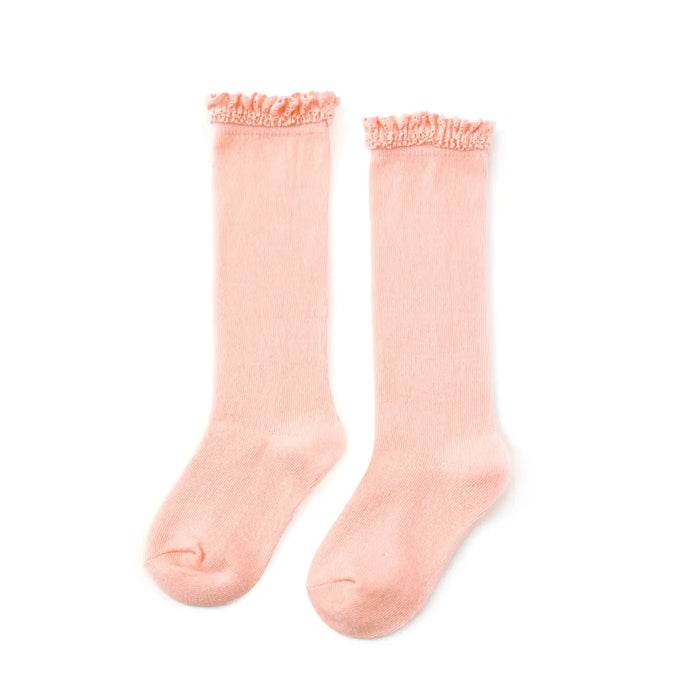 Spring Lace Top Knee High Socks 6-18 mos. image 2