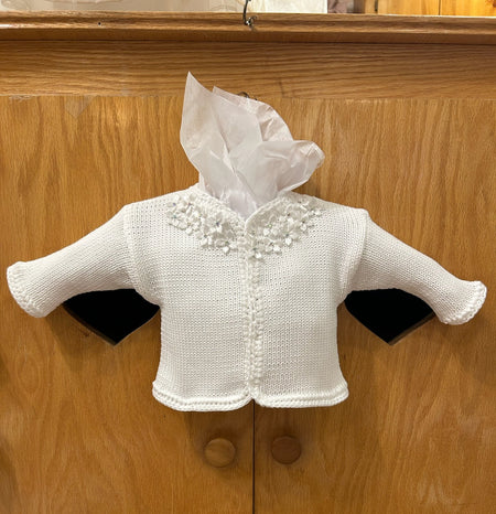 White Flowers Sweater w/ Hat image 0