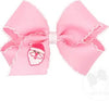 Pink Embroidered Christmas Bow image 5