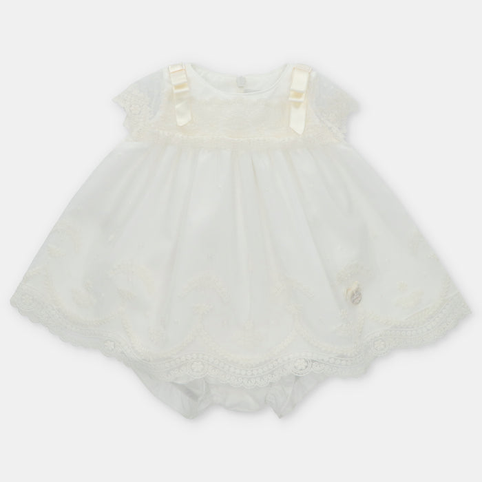 Ivory Lace Dress w/ Bows & Bloomers image 0