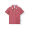 Salmon Polo & White Shorts image 0