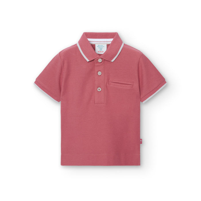 Salmon Polo & White Shorts image 0
