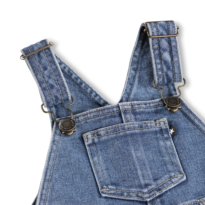Infant Molo Smiley Knee Patch Denim Overalls