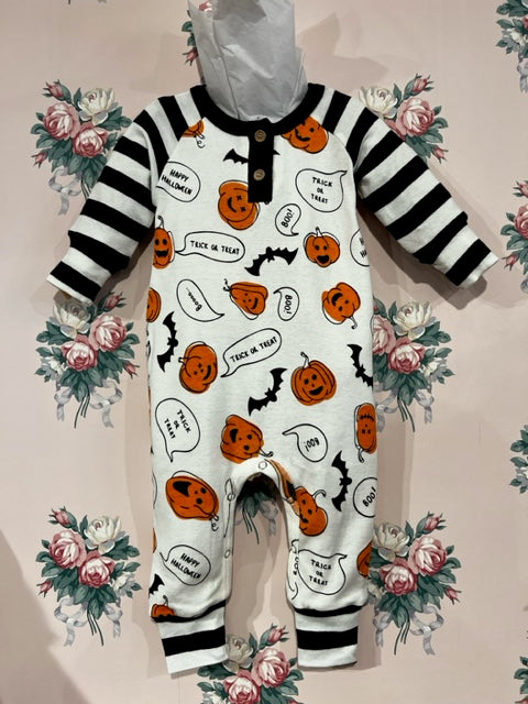 Bats & Jack O' Lantern Romper image 0