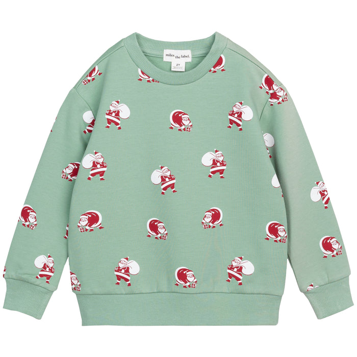 Green Santa Sweatshirt image 0