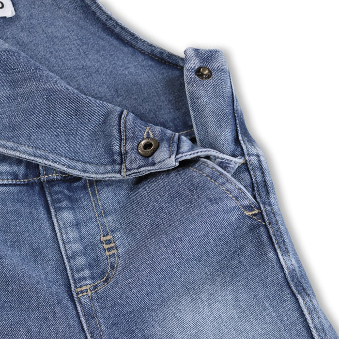 Infant Molo Smiley Knee Patch Denim Overalls