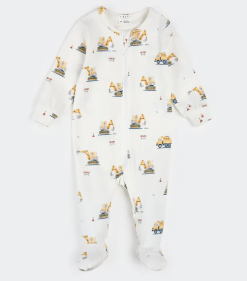 Baby Construction Footie Pajamas