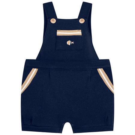 Navy Overall & Bodysuit Set image 0