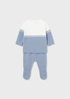 Blue & White 2pc Knit Set image 0