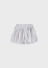 Silver Slick Pleated Skort image 1
