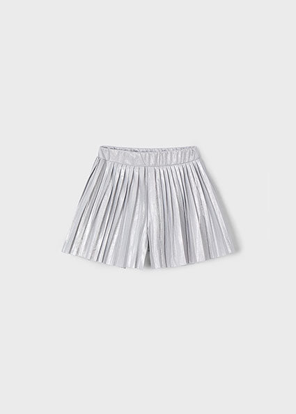 Silver Slick Pleated Skort image 0