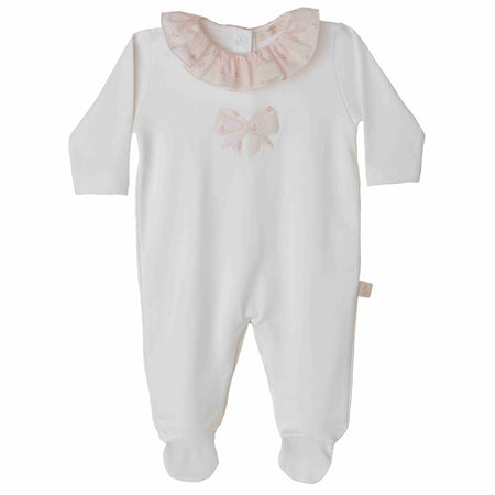 Ivory Bow Footie image 0