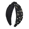 Pearl & Bow Embellished Knotted Headbands image 3