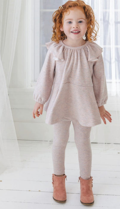 Pink Heather Sweater Knit 2 Pc Set image 0