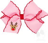 Pink Embroidered Christmas Bow image 4