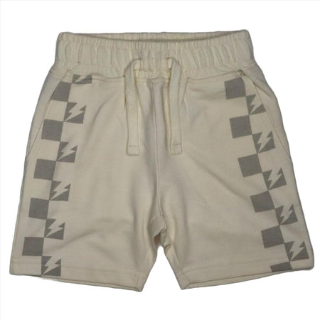 Beige Printed Check Short image 0