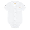 Classic Button-Up Bodysuit & Cargo Shorts Set image 0