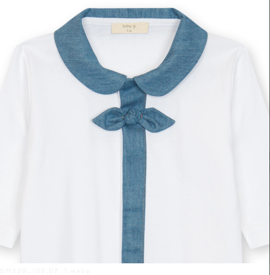 Denim Trim Footie Collection