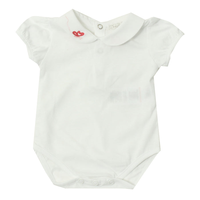 Embroidered Butterfly Collar Onesie image 0