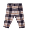 Navy Plaid Pant & Collar Shirt Set image 2