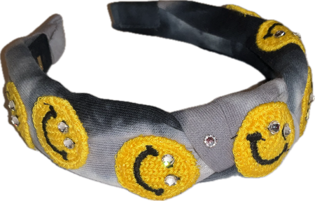 Smiley Face Tie-dye Knot Headband image 0