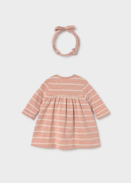 Striped Dress Set with Headband, Infant Sizes