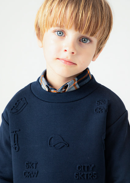 City Skater Embossed Sweatshirt image 3