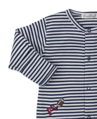 Touchdown Stripe Footie