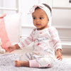 Pink Bunny Romper w/ Headband image 1