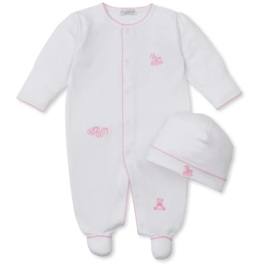 Classic Welcome Home Set – Pink Trim (with Hat)