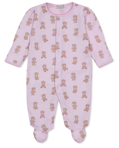 Kissy Kissy Pink Bear Footie