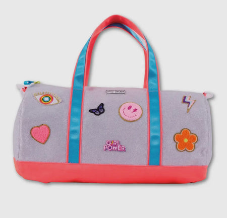Girl Power Patched Glitter Duffle image 0