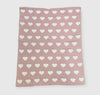 Knit Reversable Heart Blanket image 2