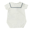Navy Bubble w/ Collar Onesie & Cardigan image 3