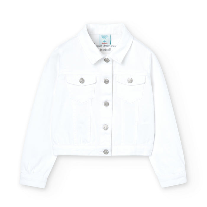 Chic White Denim Jacket image 0