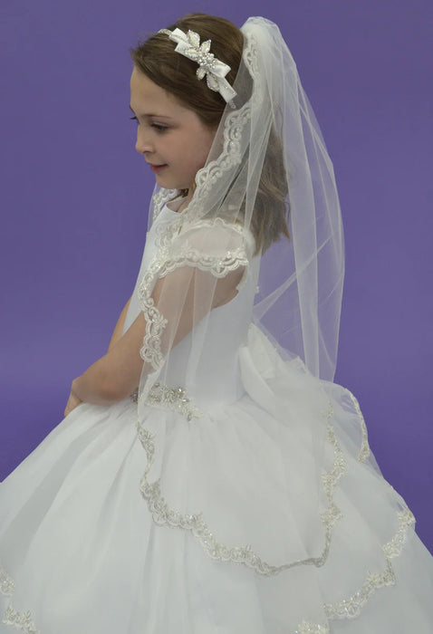 Esme - White w/ Veil 2025 Bella Bow image 2