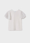Girls’ Tulle Sleeve Top image 0